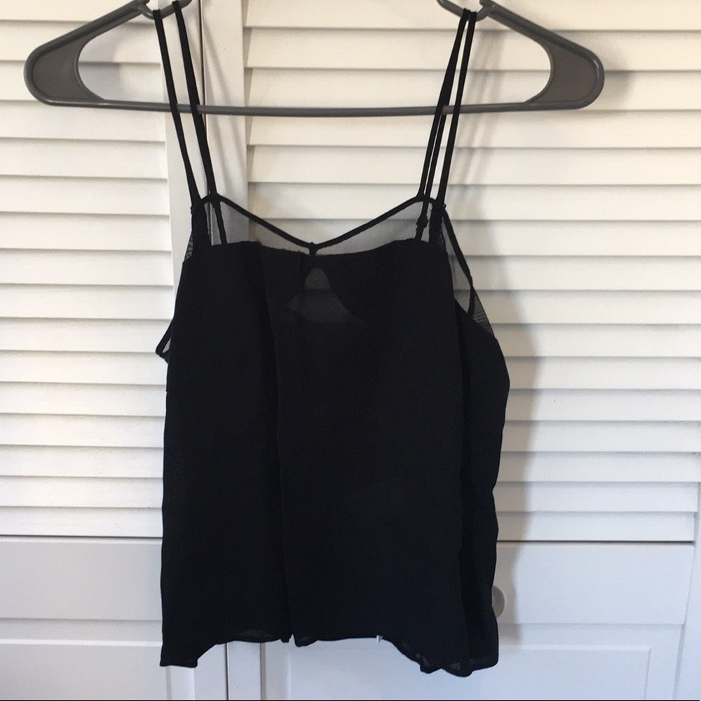 Sandro Paris Black Silk Top